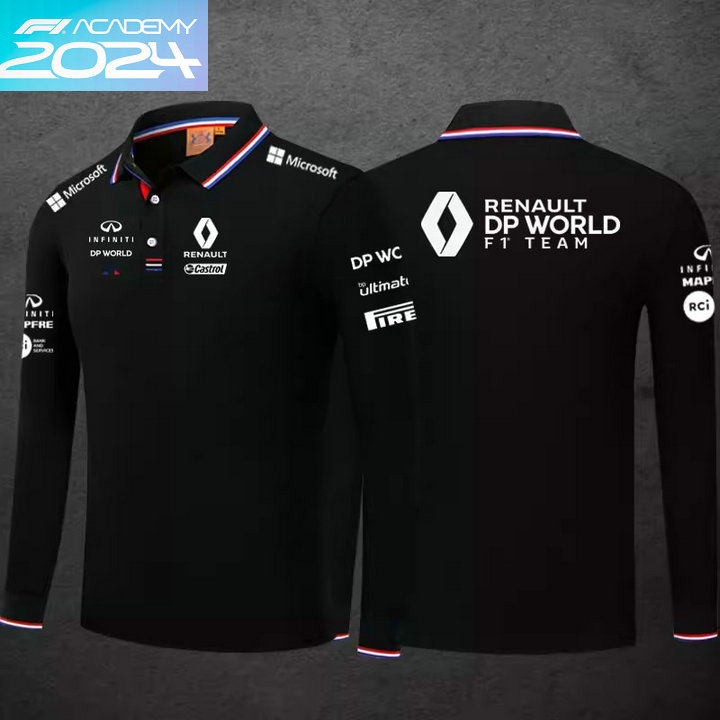 2024 Polo Manche longue Renault DP World F1 Team Homme